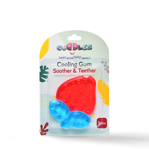 Cuddles Baby Cooling Gum Teether | Strawberry Shape
