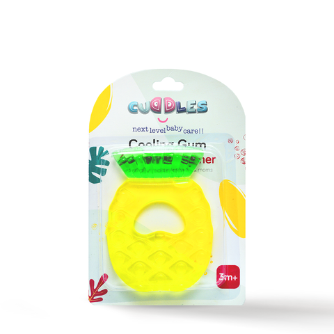 Cuddles Baby Cooling Gum Teether | Pineapple Shape Red Color