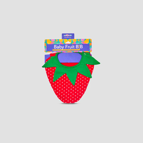 Cuddles Baby Fruit Ultra Soft Cotton Bib - Red