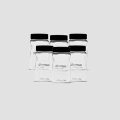 PACK OF 6 SLIM JARS 340 ML - BLACK