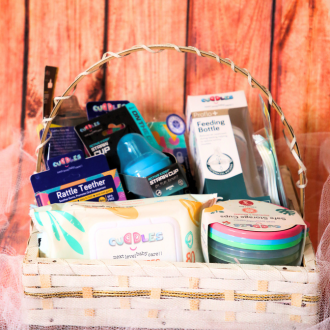 Cuddles Baby Gift Set Basket Pcs