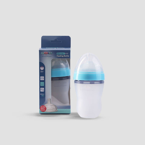 Cuddles Full Silicone Feeding Bottle 240ml