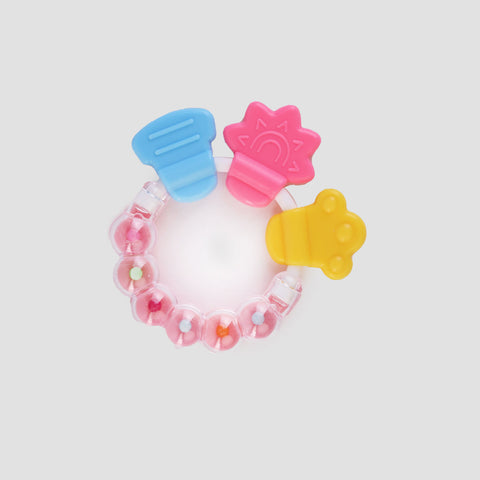Cuddles Baby Multi Pattern Rattle & Silicone Teether