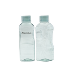 Pack of 2 Cuddles Drink Water Bottles – 1250ml Easy Grip Bottle – Assorted Colors