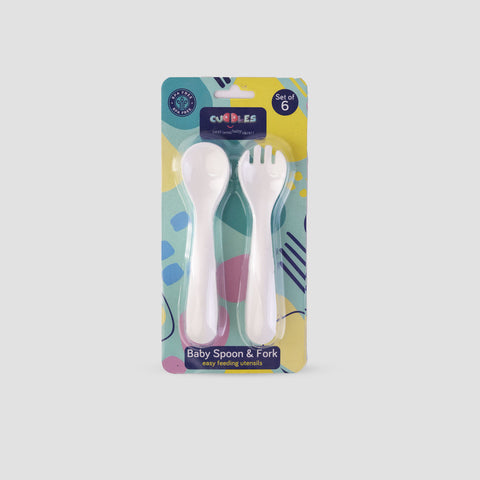 Cuddles Pack of 3 Spoon & Fort Set