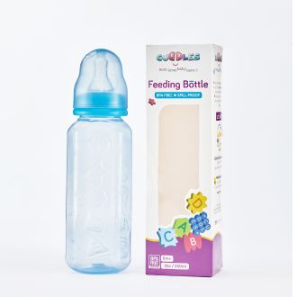 Cuddles Baby ABC Spill Proof Feeding Bottle 8oz/250ml