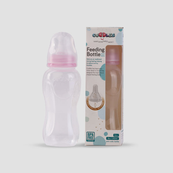 Cuddles Baby Slim Neck Basic Feeding Bottle 8oz/250ml
