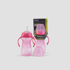 Cuddles Active Kids Straw Bottle with Handle - 300ml