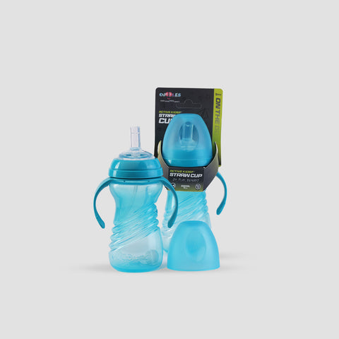 Cuddles Active Kids Straw Bottle with Handle - 300ml