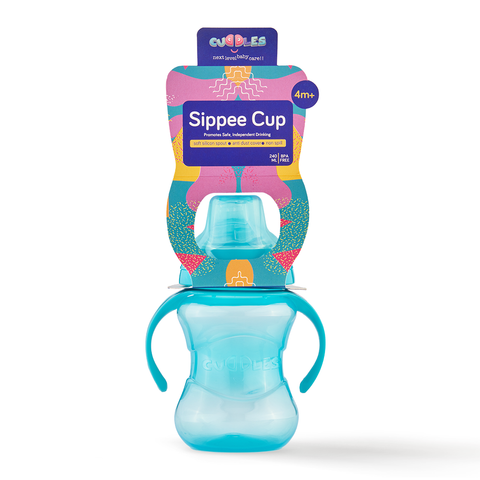 Cuddles Premium Baby Soft Silicone Spout Sippee Cup 240ml