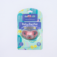 Cuddles Baby Pacifier With Protective Cap - Round Shape