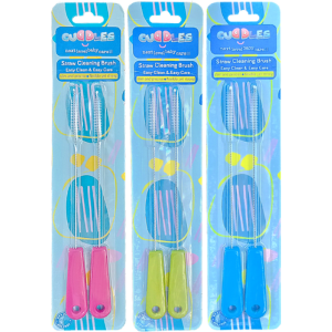 Cuddles Baby Pack of 2 Straw Cleaning Brush