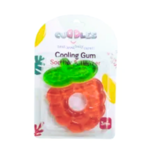 Cuddles Baby Cooling Gum & Teether – PEAR - Red Color
