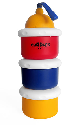 Cuddles Multipurpose 3-Tier Snack & Milk Powder Container