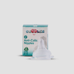 Cuddles Pack of 2 Anticolic Proflo Nipples 0 Month+