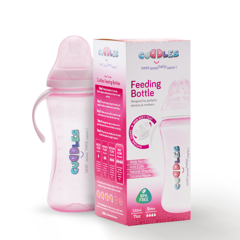 Cuddles Baby Natural Shape Anticolic Feeding Bottle 330 ml/11oz