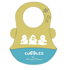 Cuddles Baby Silicone Bib